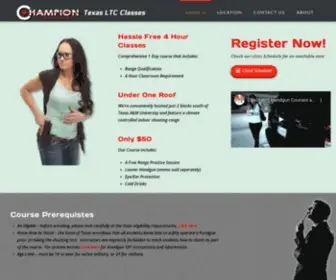 Championfirearmschl.com(Championfirearms LTC Course) Screenshot