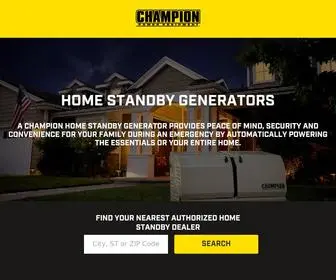 Championgeneratordealers.com Screenshot