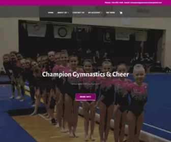 Championgymnasticsandcheer.com("Where every child is a champion) Screenshot