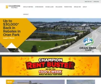 Championhomes.com.au(Sydney Home and Duplex Builder) Screenshot