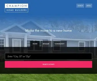 Championhomes.com(Manufactured Homes) Screenshot