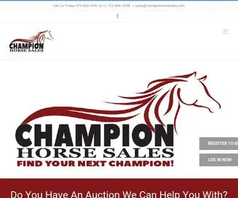 Championhorsesales.com(Champion Horse Sales) Screenshot