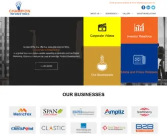Championinfometrics.com(Champion Infometrics) Screenshot