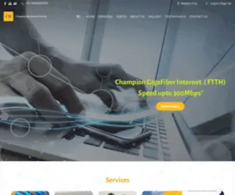 Championjio.com(Champion GigaFiber) Screenshot