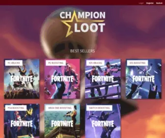 Championloot.com(Champion Loot) Screenshot