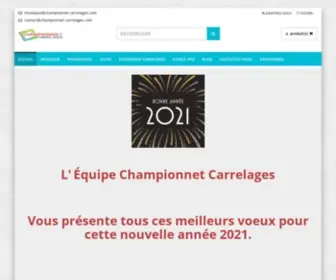 Championnet-Carrelages.com(Page d'accueil) Screenshot