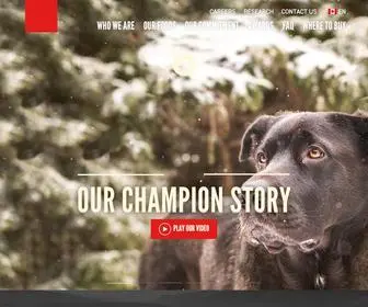 Championpetfoods.com(World's Best Pet Food) Screenshot