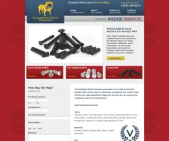 Championrivet.com(Leading Manufacturer of Solid Rivets & Clevis Pins) Screenshot