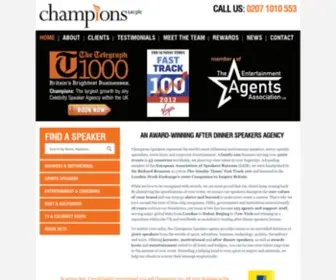 Champions-Speakers.co.uk(Champions Speakers) Screenshot