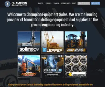 Championsales.com(Champion Equipment Sales) Screenshot