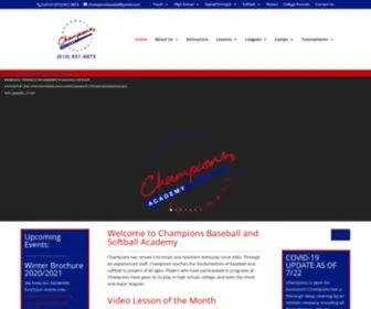 Championsbaseball.net(Champions) Screenshot