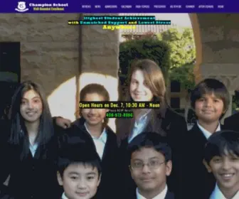 Championschool.org(Champion School San Jose) Screenshot