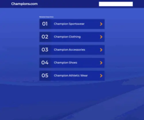 Champions.com(Champions) Screenshot