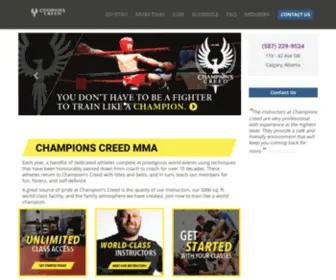 Championscreed.ca(Champion's Creed Calgary) Screenshot