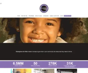 Championsforkids.org(Championsforkids) Screenshot