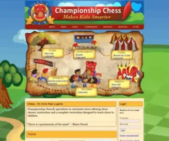 Championshipchess.net(Championship Chess teaching chess to children) Screenshot