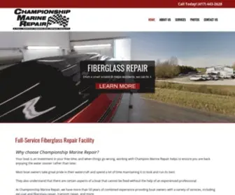 Championshipmarine.com(Watercraft Fiberglass Repair & Gel Coat Repair) Screenshot