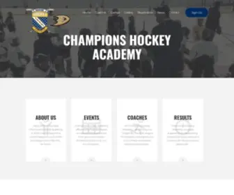 Championshockeyacademy.com(Champions Hockey Academy) Screenshot