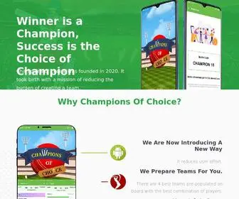 Championsofchoice.com(championsofchoice) Screenshot