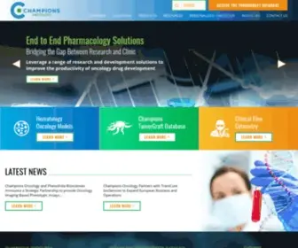 Championsoncology.com(Oncology Research) Screenshot