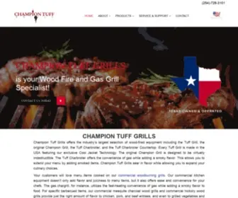 Championtuffgrills.com(Commercial Wood) Screenshot