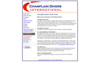 Champlaindivers.com(Champlain Divers) Screenshot