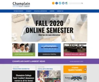 Champlainonline.com(Champlain Regional College) Screenshot