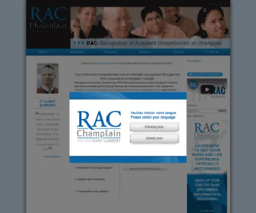 Champlainrac.com(Champlain RAC) Screenshot