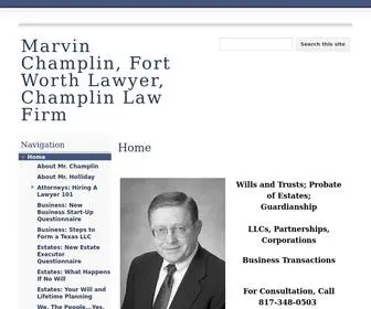 Champlinlawfirm.com(Marvin Champlin) Screenshot