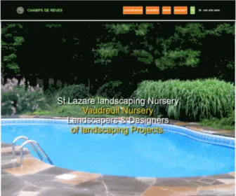 Champsdereves.com(We are the ST LAZARE LANDSCAPING Contractors) Screenshot