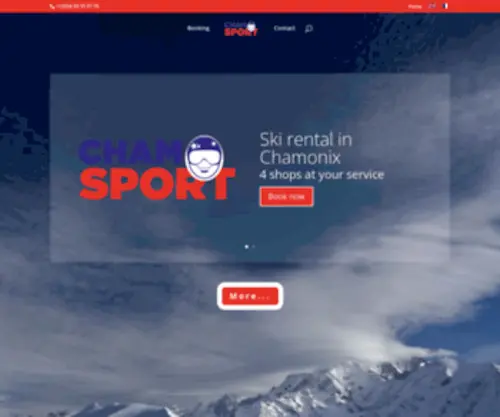 Chamsport.com(Cham'Sport ski shop) Screenshot
