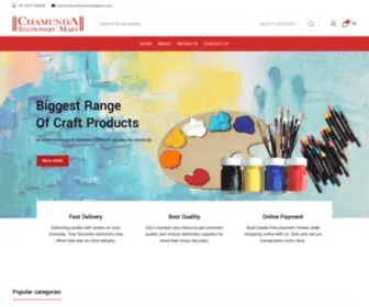 Chamundastationerycraft.com(Best Stationery Store in Vadodara) Screenshot