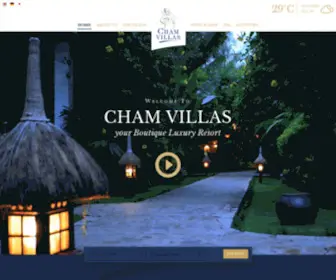 Chamvillas.com(Cham Villas Boutique Luxury Resort) Screenshot