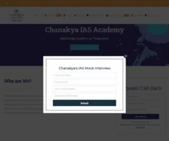 Chanakyaiasacademy.com(Chanakya IAS Academy) Screenshot