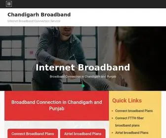 Chandigarhbroadband.com(Airtel Broadband Plans Chandigarh) Screenshot