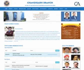 Chandigarhicai.org(ICAI Chandigarh) Screenshot