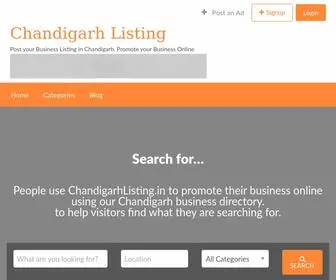 Chandigarhlisting.in(Search for) Screenshot