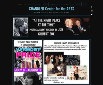 Chandler-ARTS.org(Chandler Center for the Arts in Randolph VT) Screenshot