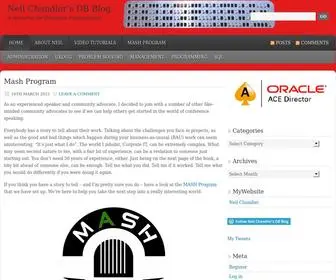 Chandlerdba.com(Neil Chandler's DB Blog) Screenshot