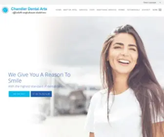 Chandlerdentalarts.com(Mital Patel) Screenshot