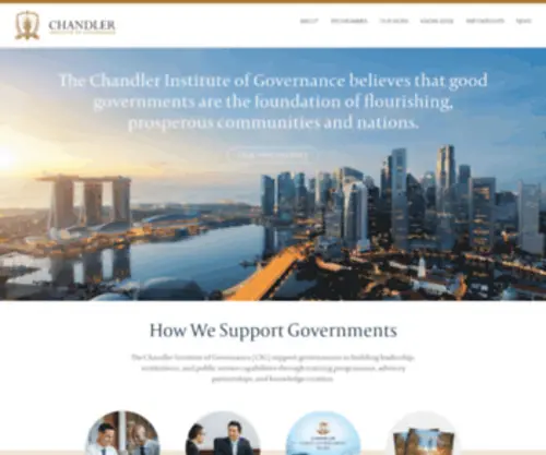 Chandlerinstitute.org(Chandler Institute of Governance) Screenshot