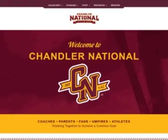 Chandlernational.com(Chandler National Little Leaque) Screenshot