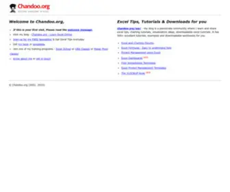 Chandoo.org(Learn Excel) Screenshot