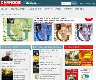 Chandos.net(Chandos records) Screenshot