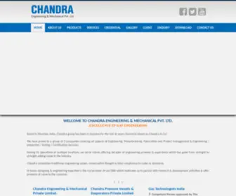 Chandraengg.in(Chandra engineering & mechanical pvt) Screenshot