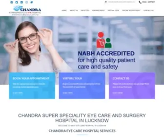 Chandraeyecarehospital.com(Eye Hospital in Lucknow) Screenshot