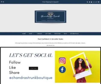 Chandrastrunk.com(Chandra's Trunk Boutique) Screenshot