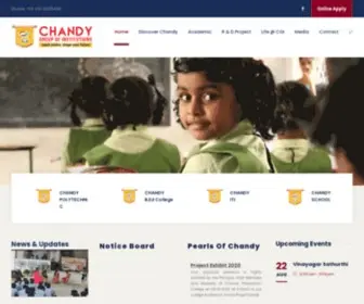 Chandyeducation.org(Chandy Group of Institution) Screenshot