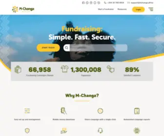 Changa.co.ke(Mobile & Online Fundraising For Africa) Screenshot