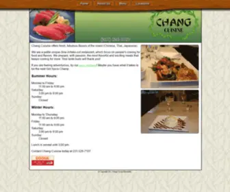 Changcuisine.com(Chang Cuisine) Screenshot